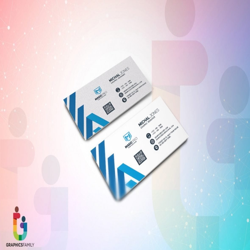 فایل قالب کارت ویزیت استودیوی گرافیک حرفه‌ای - Professional Graphic Studio Business Card Template