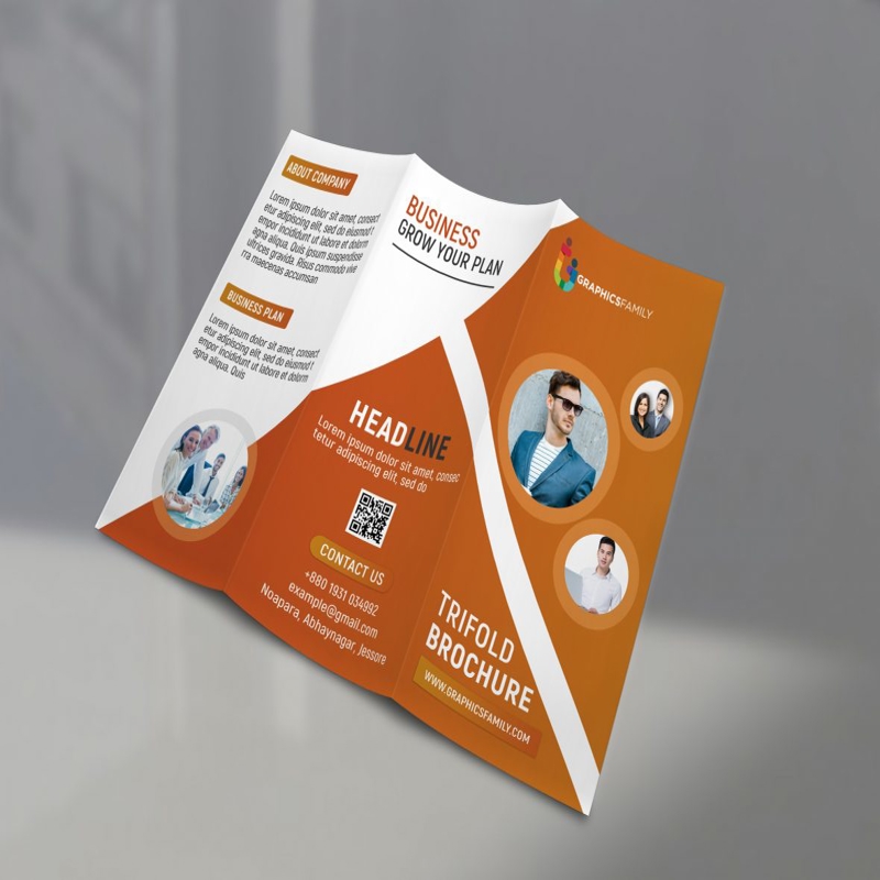 فایل قالب بروشور سه لت حرفه ای - Professional Tri Fold Brochure Template