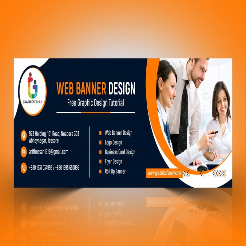 فایل قالب PSD طراحی بنر وب حرفه ای - Professional Web Banner Design PSD Template
