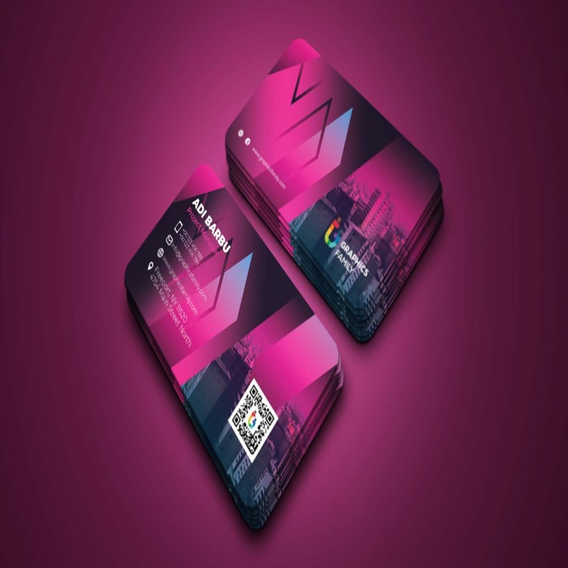 فایل الگوی طراحی کارت ویزیت مدرن مدیر پروژه - Project Manager Modern Business Card Design Template