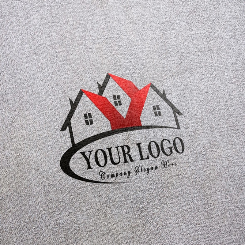 فایل موکاپ لوگو پارچه سفید PSD واقع‌گرایانه - PSD white fabric mockup logo realistic