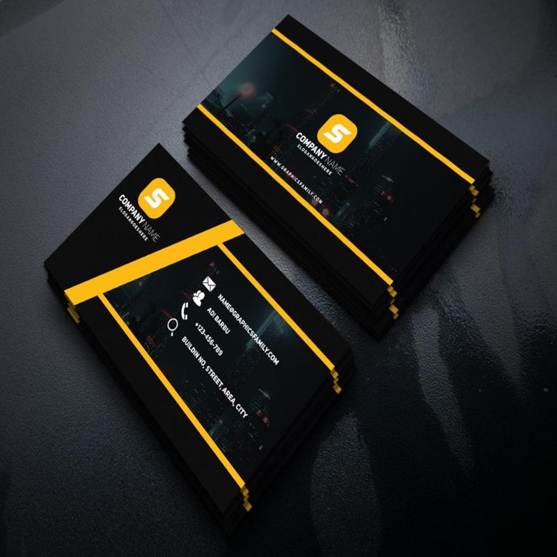 فایل طرح کارت ویزیت کنترل کیفیت PSD - Quality Control PSD Business Card Template