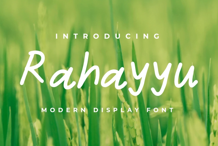 فایل رهایو - فونت نمایشی - Rahayyu – Display font