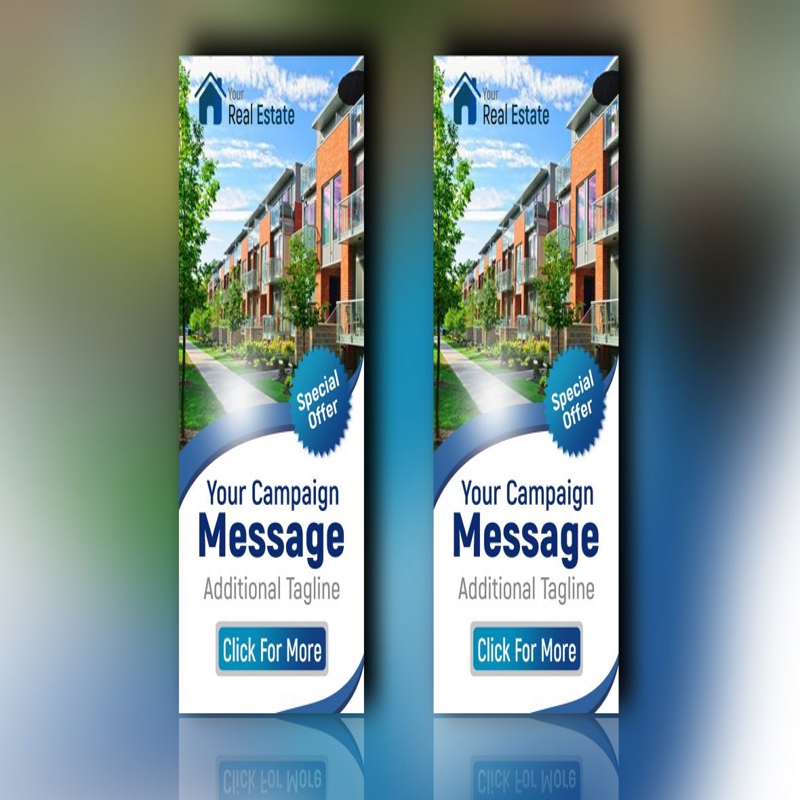 فایل طرح بنر وب سایت املاک و مستغلات PSD - Real Estate Web Banner Design Template PSD