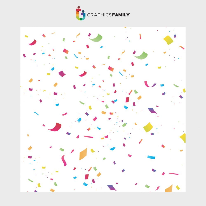 فایل پس زمینه رنگارنگ و واقع گرایانه از پولک های رنگی - Realistic colorful confetti background