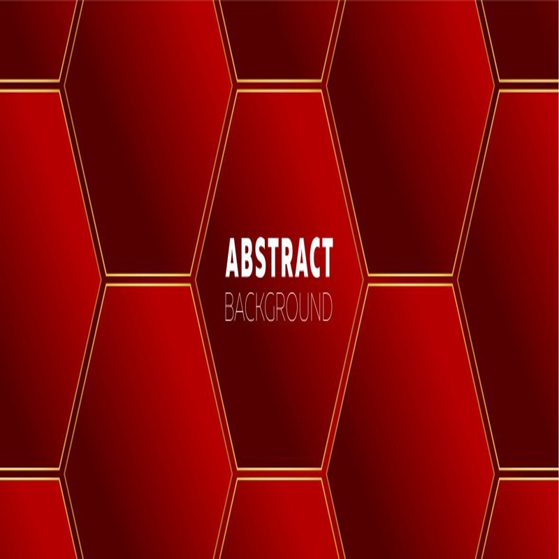 فایل پس زمینه انتزاعی قرمز با شش ضلعی - Red Abstract Background with Hexagons