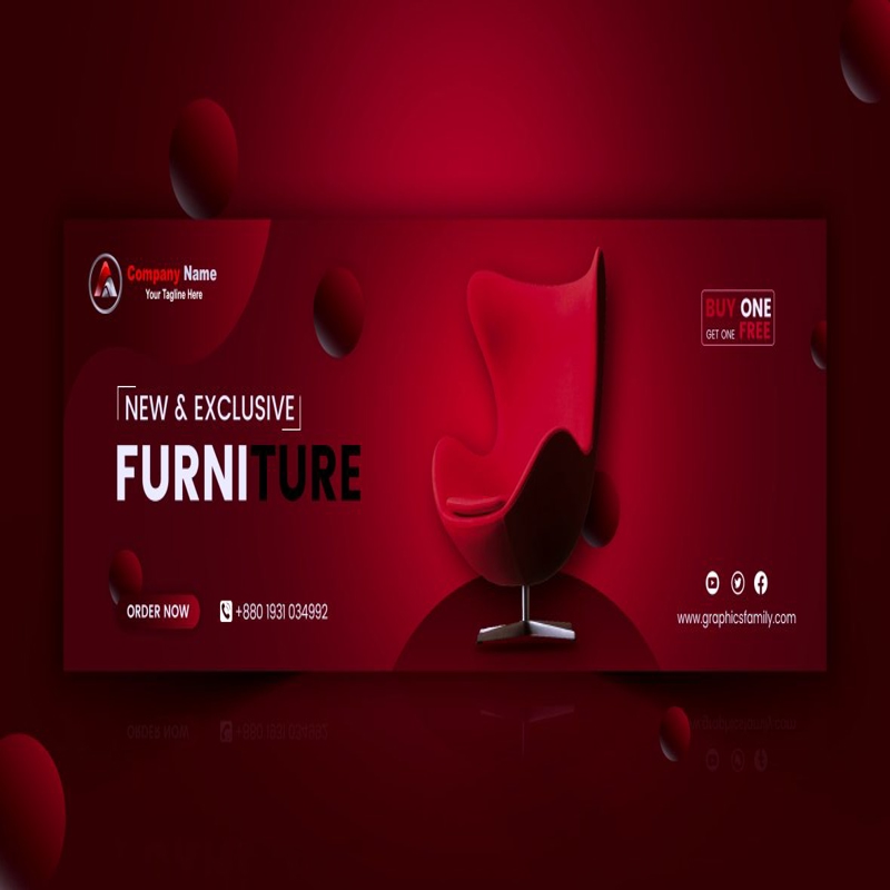 فایل طراحی بنر فروش قرمز - Red Sale Banner Design