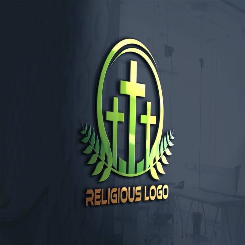 فایل دانلود طرح لایه باز لوگوی مذهبی و معنوی (psd) - Religious and Spirituality Logo Template psd Download