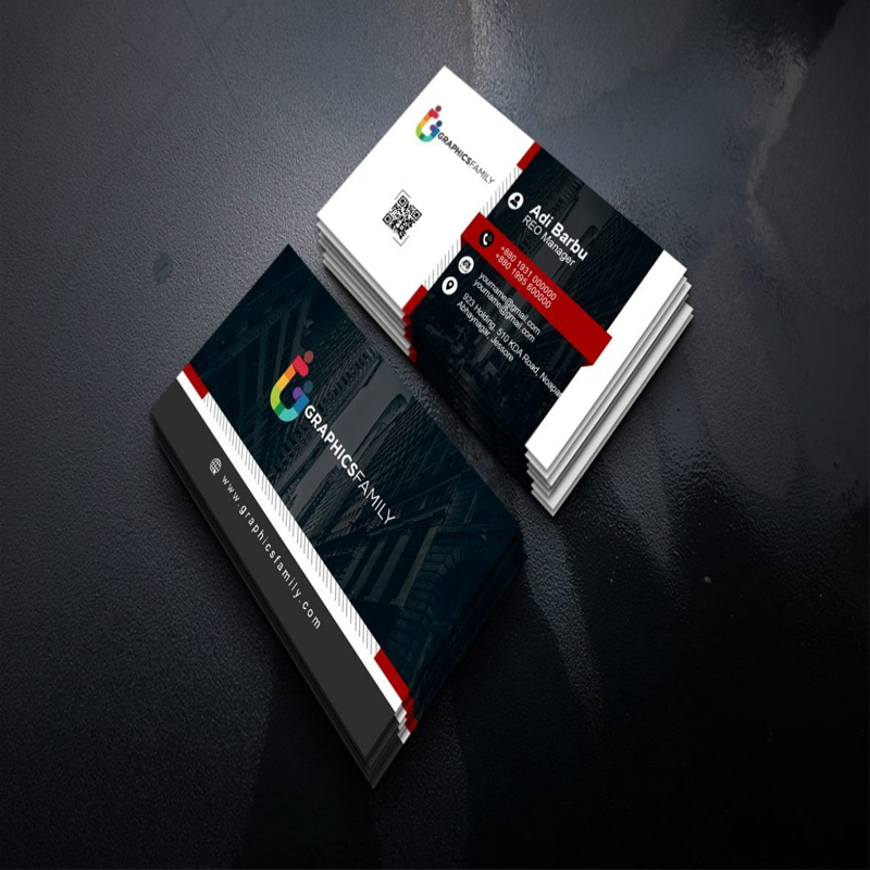 فایل الگوی کارت ویزیت مدیر REO - REO Manager Business Card Template