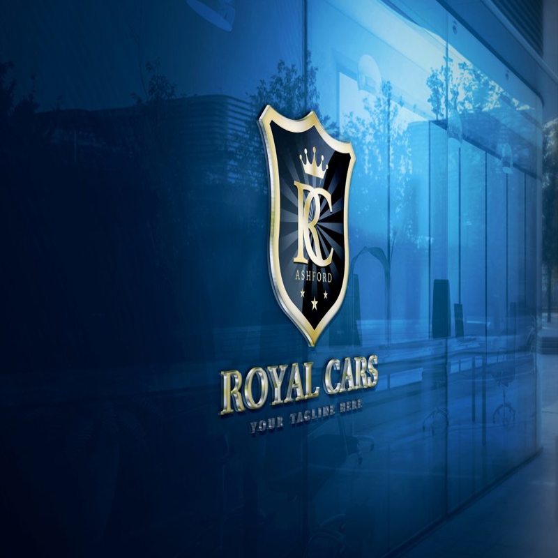 فایل طراحی لوگو رویال کارز - Royal Cars Logo Design