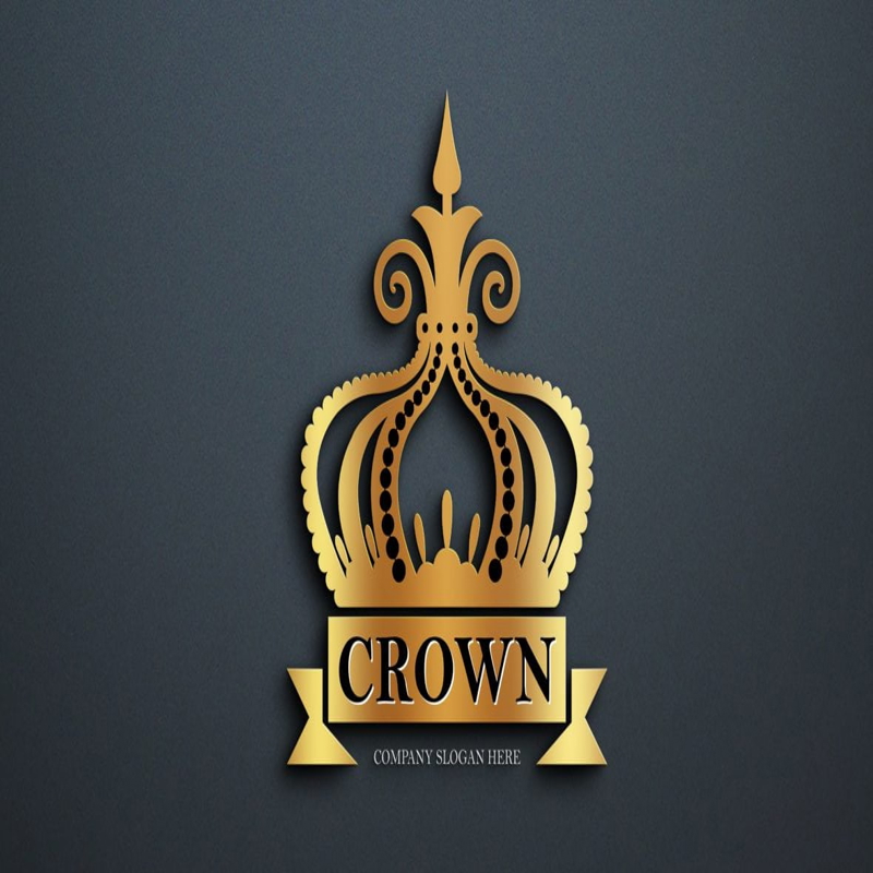 فایل طراحی لوگو تاج سلطنتی - Royal Crown Logo Design