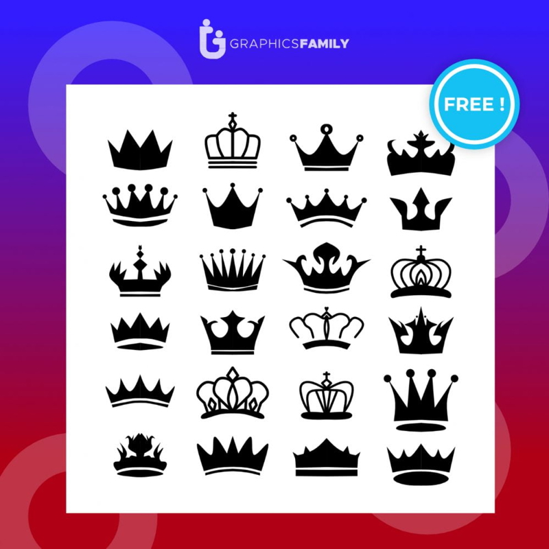 فایل شبح تاج سلطنتی. تاج های پادشاهی، تاج باشکوه و شبح های تاج لوکس. - Royal crown silhouette. king crowns, majestic coronet and luxury tiara silhouettes set