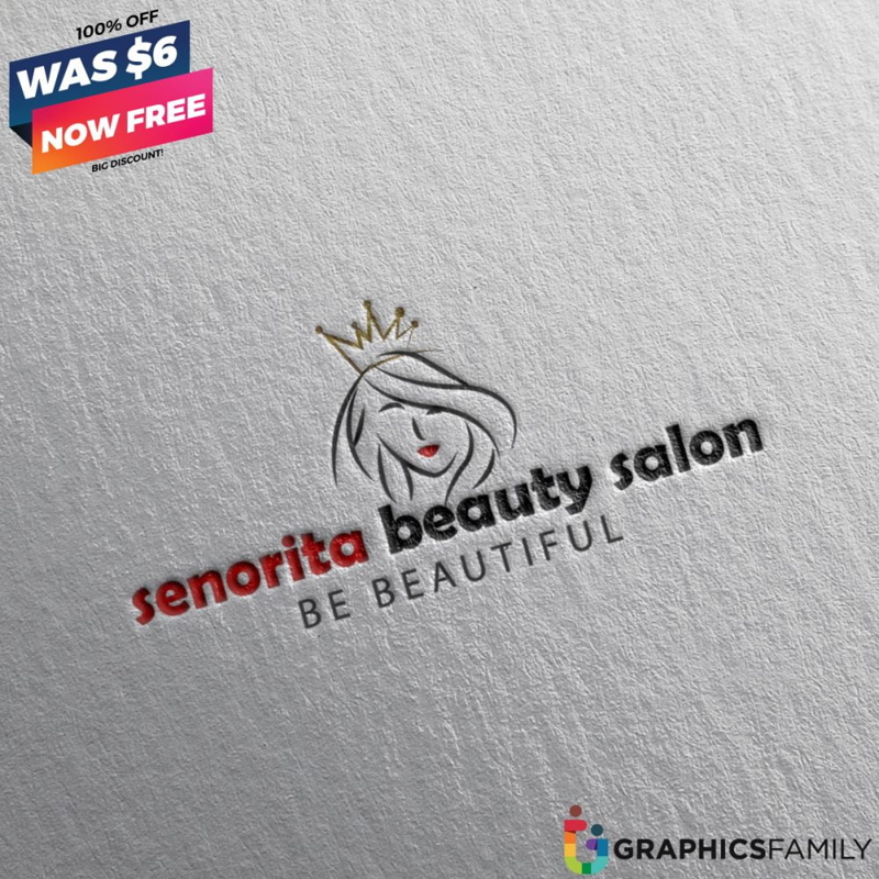 فایل لوگوی سالن زیبایی سنوریتا - Senorita-Beauty-Salon-Logo