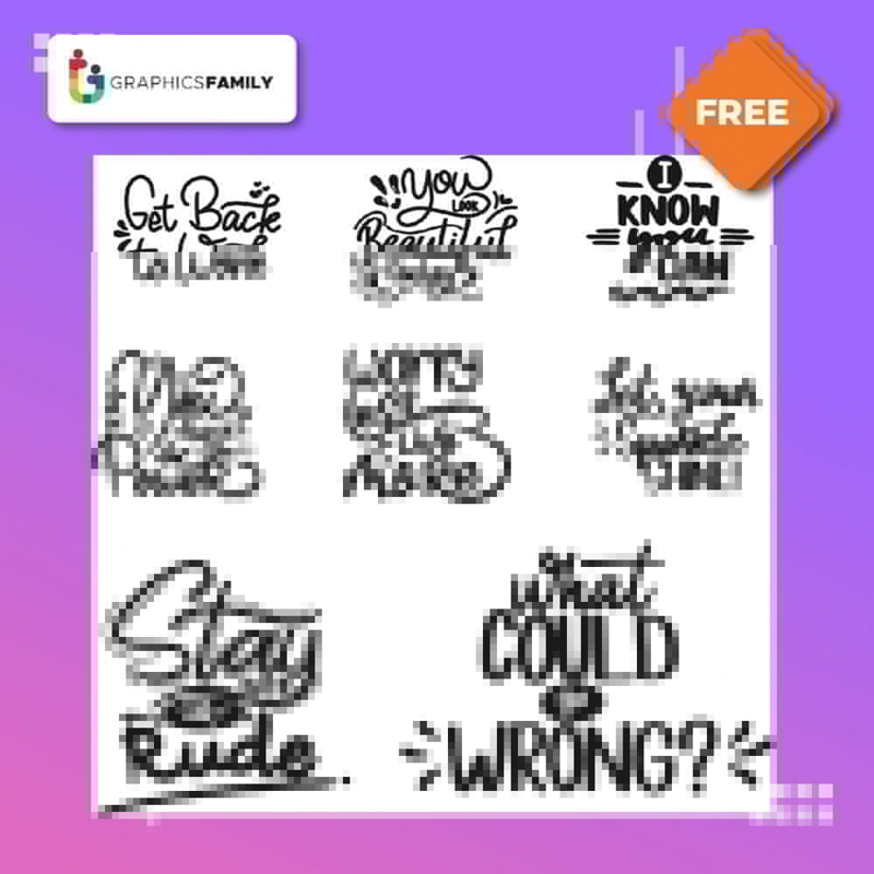 فایل مجموعه وکتور جملات انگیزشی - Set of motivational quotes vector
