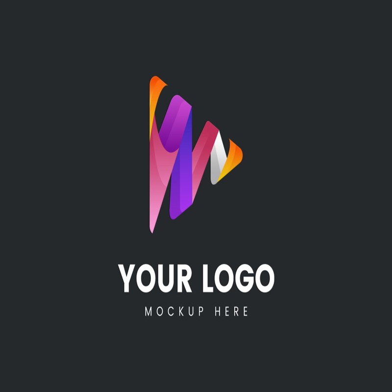 فایل موکاپ لوگوی سه بعدی ساده - Simple 3D Logo Mockup