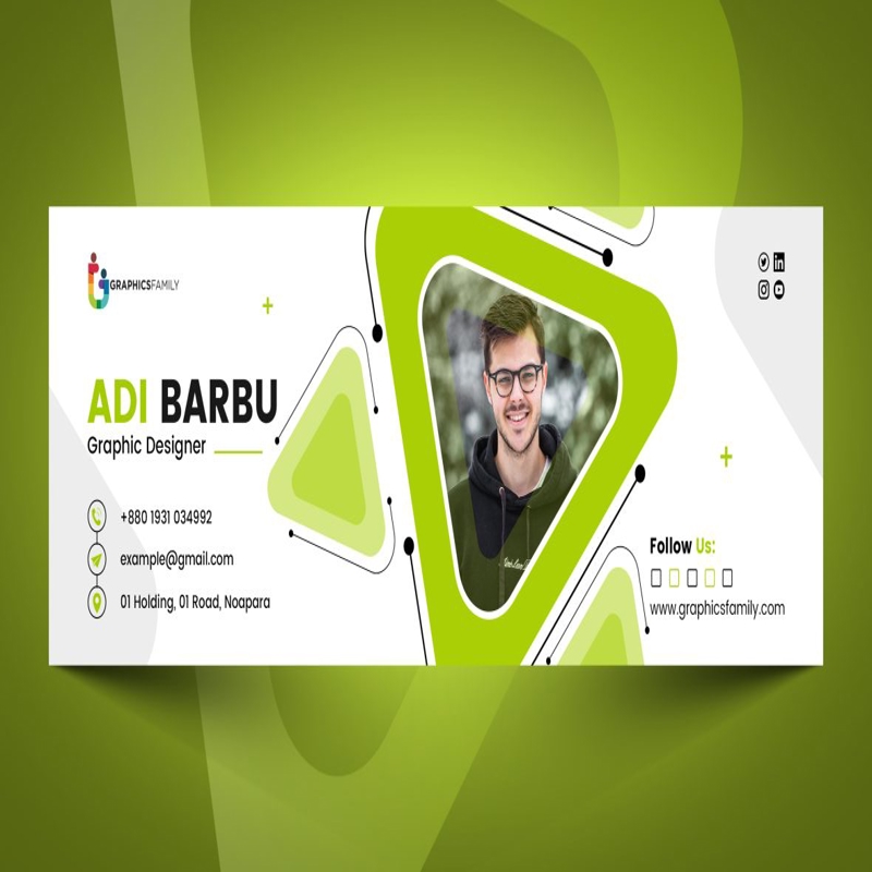 فایل طراحی امضای ایمیل ساده و مدرن - Simple And Modern Email Signature Design