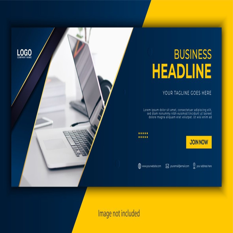 فایل الگوی بنر ساده - Simple Banner Template