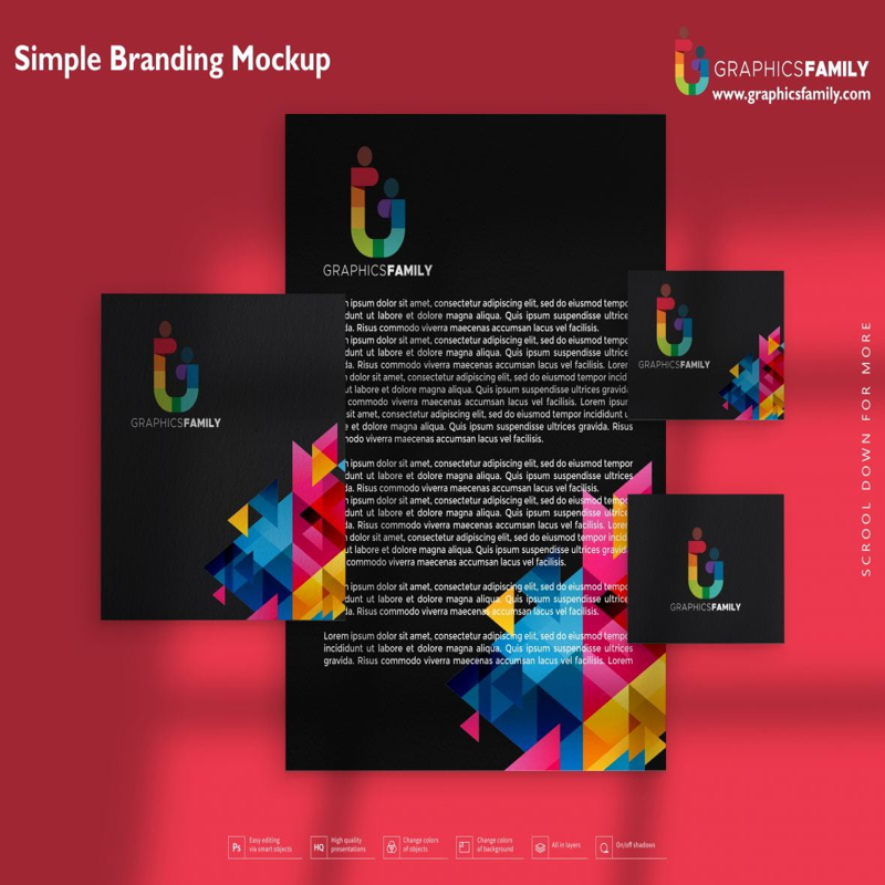فایل موکاپ ساده برندسازی - Simple Branding Mockup