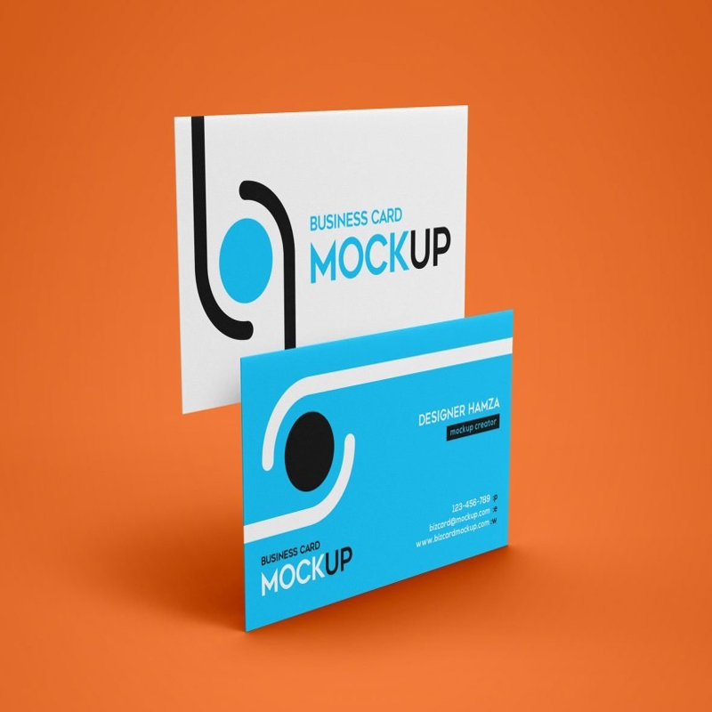 فایل موکاپ کارت ویزیت ساده - Simple Business Card Mockup