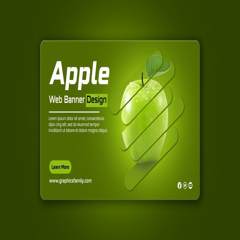 فایل طراحی بنر وب سایت تبلیغات رسانه های اجتماعی - Social Media Advertising Website Banner Design
