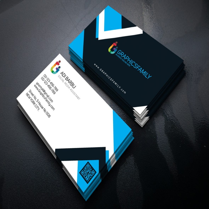 فایل طرح PSD کارت ویزیت دستیار رسانه اجتماعی - Social Media Assistant PSD Business Card Template