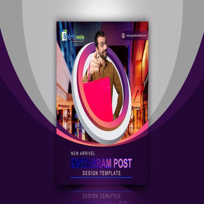 فایل قالب پست شبکه‌های اجتماعی برای اینستاگرام - Social Media Post Template for Instagram