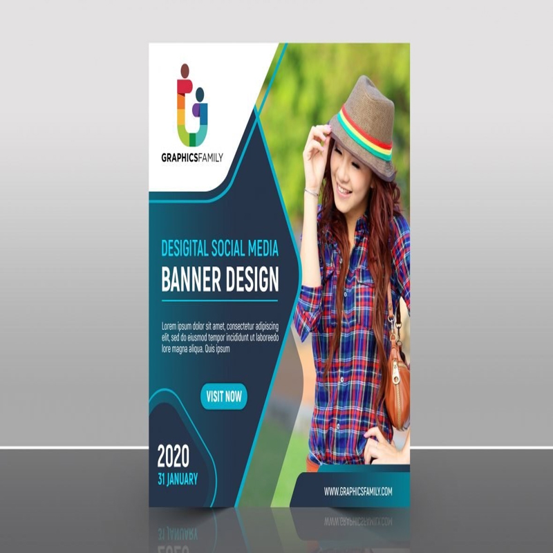 فایل قالب PSD بنر تبلیغاتی شبکه‌های اجتماعی - Social Media Promotional Banner PSD Template