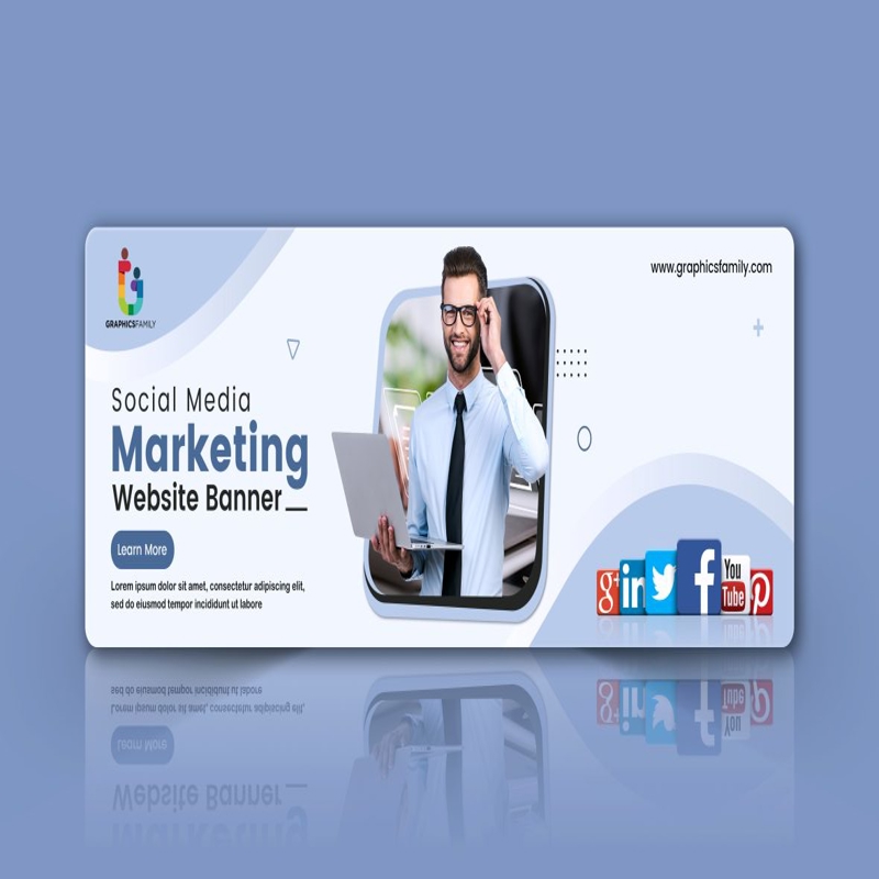 فایل الگوی طراحی بنر وب رسانه‌های اجتماعی - Social Media Web Banner Design Template