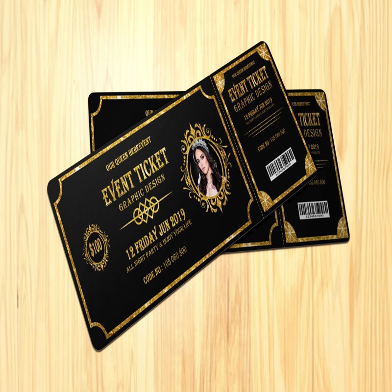 فایل الگوی طراحی بلیط رویداد ویژه - Special Event Ticket Design Template