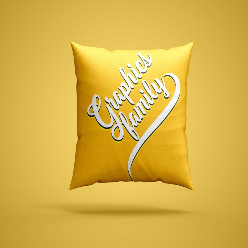 فایل ماکت بالش مربعی - Square Pillow Mockup