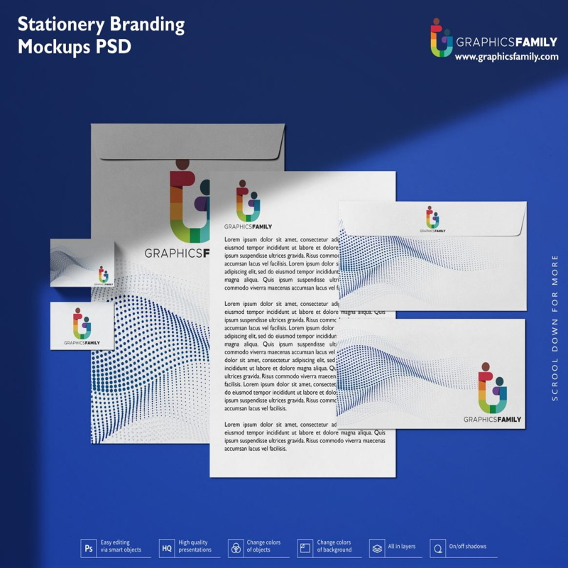 فایل ماکت‌های برند لوازم التحریر PSD - Stationery Branding Mockups PSD