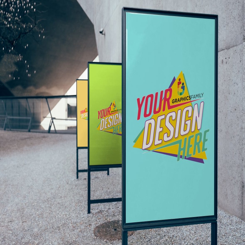 فایل ماکت طراحی پوستر خیابانی - Street Poster Design Mockup