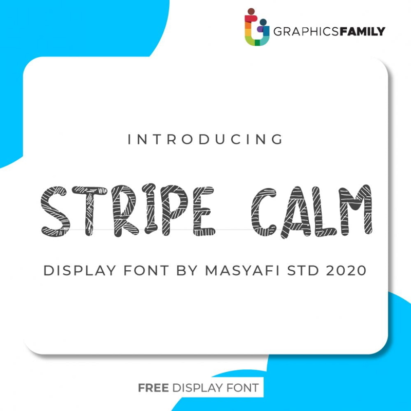 فایل فونت آرام راه راه - Stripe Calm Font