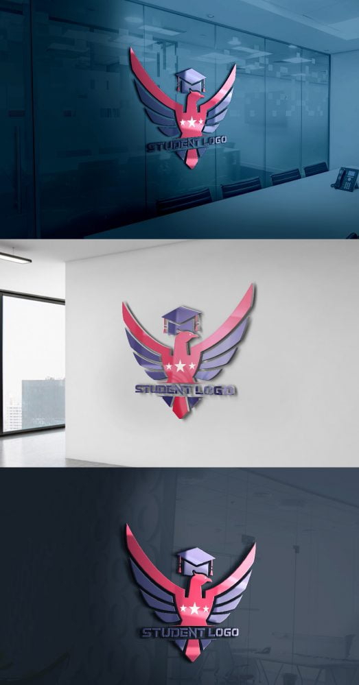 فایل الگوی طراحی لوگوی دانشجویی - Student Logo Design Template