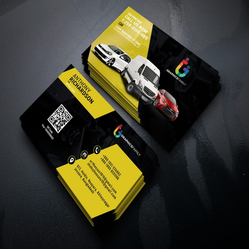 Stylish Automotive  Business Card Design - Stylish Automotive  Business Card Design
