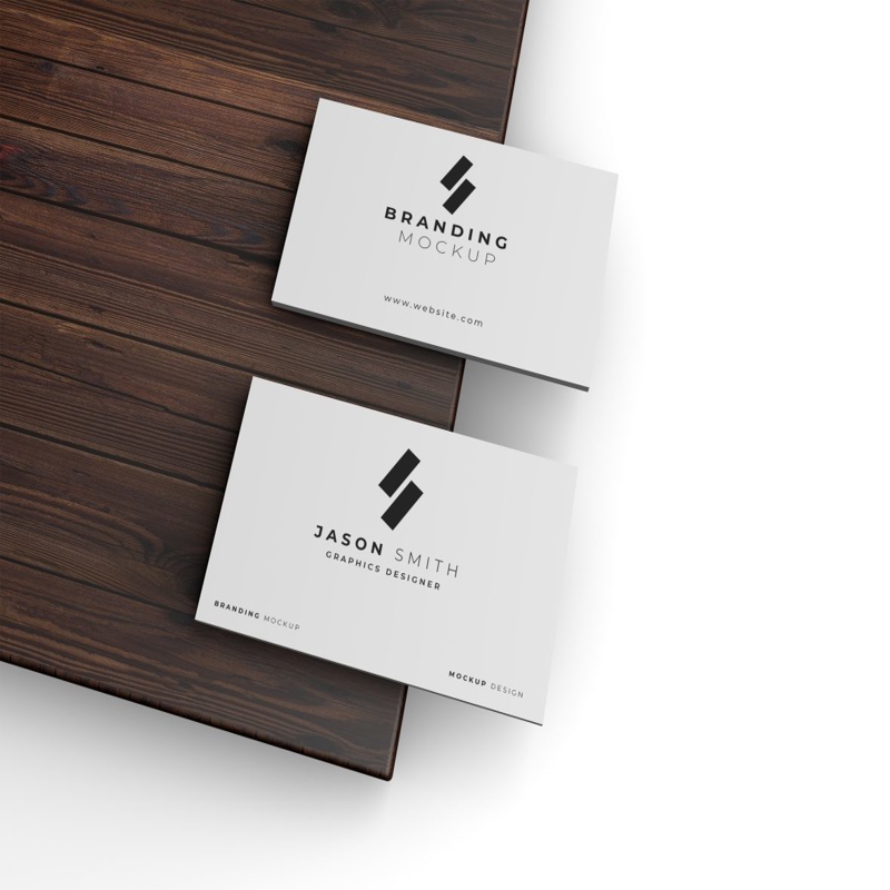 فایل موکاپ کارت ویزیت شیک - Stylish Business Card Mockup