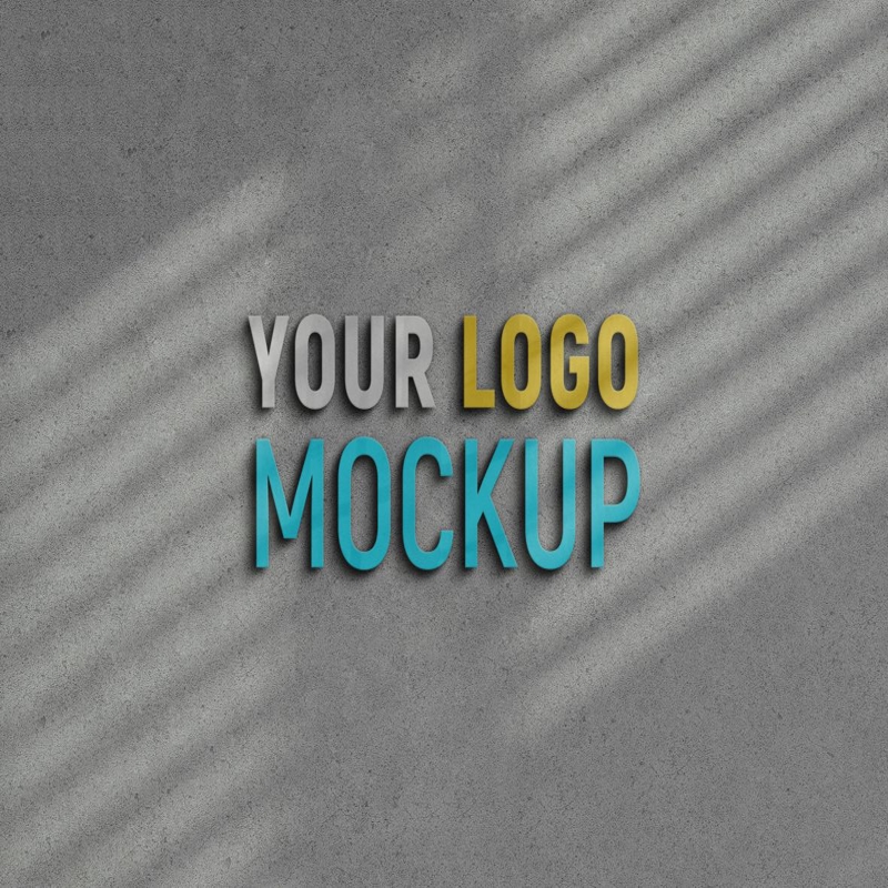 فایل موکاپ لوگو با طرح نور خورشید - Sunlight Glowing Sign Logo Mockup