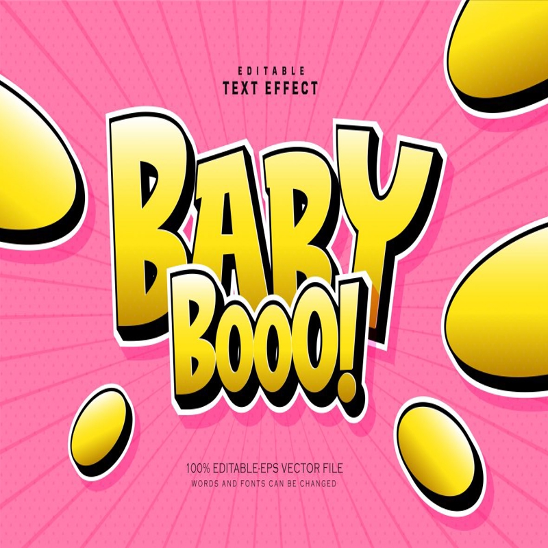 فایل افکت متن زرد شیرین - Sweet Yellow Text Effect