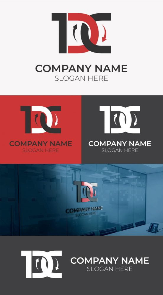 فایل طراحی لوگو شرکت TDC Tech با هوش مصنوعی - TDC Tech Logo Design Ai