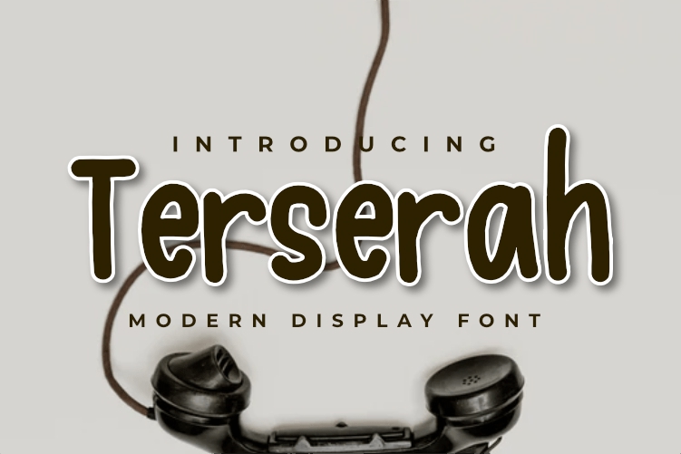 فایل فونت نمایش ترسرا - Terserah – Display Font