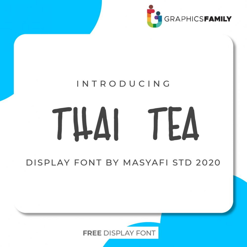 فایل فونت چای تایلندی - Thai Tea Font