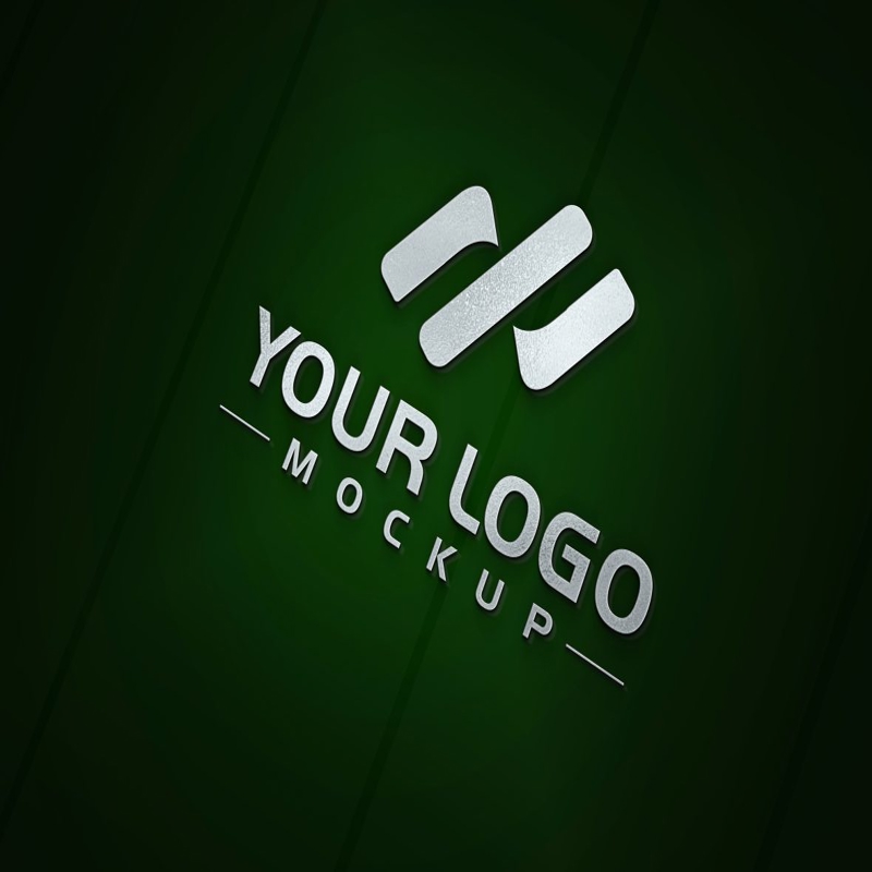 فایل موکاپ لوگو سه خط - Three Stripes Logo Mockup
