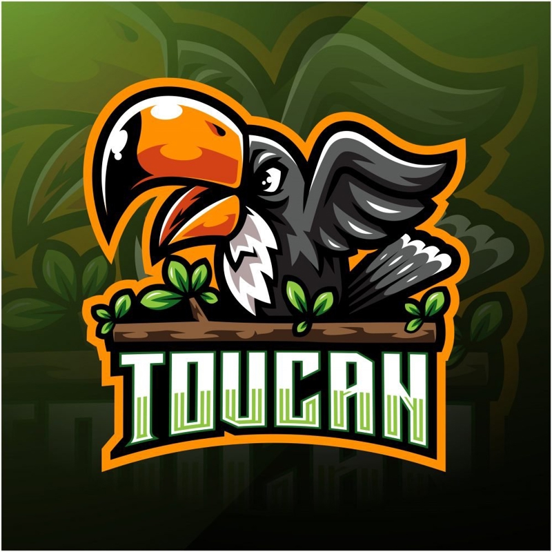 فایل لوگوی طلسم توکان - Toucan Mascot Logo