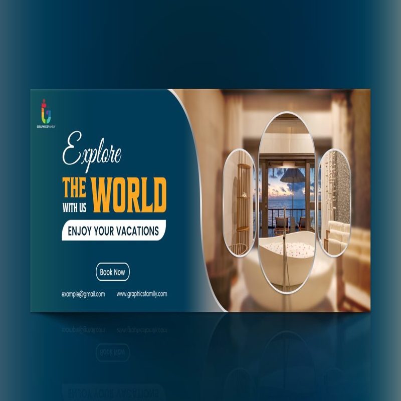 فایل کاور فیسبوک تورها و سفر - Tours & Travel Facebook Cover