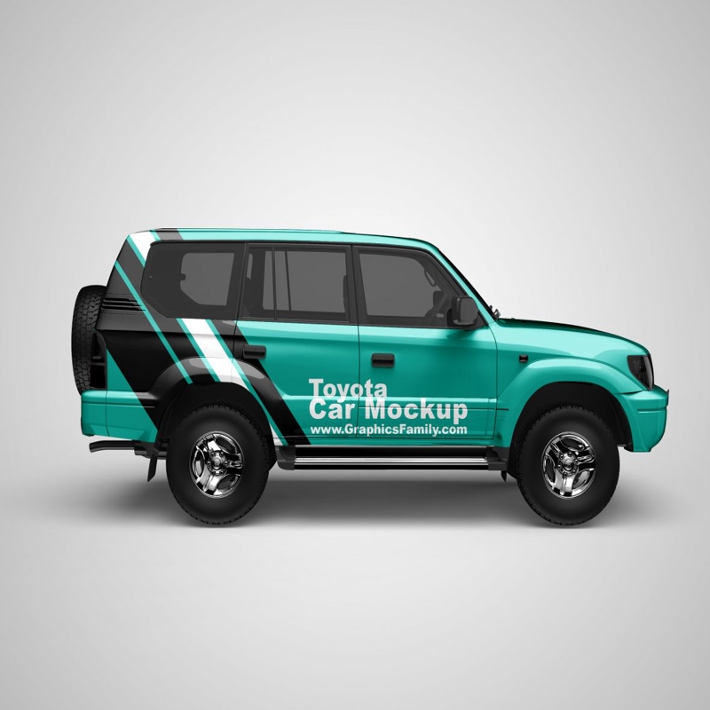 فایل ماکت تویوتا لندکروز - Toyota Land Cruiser Mockup