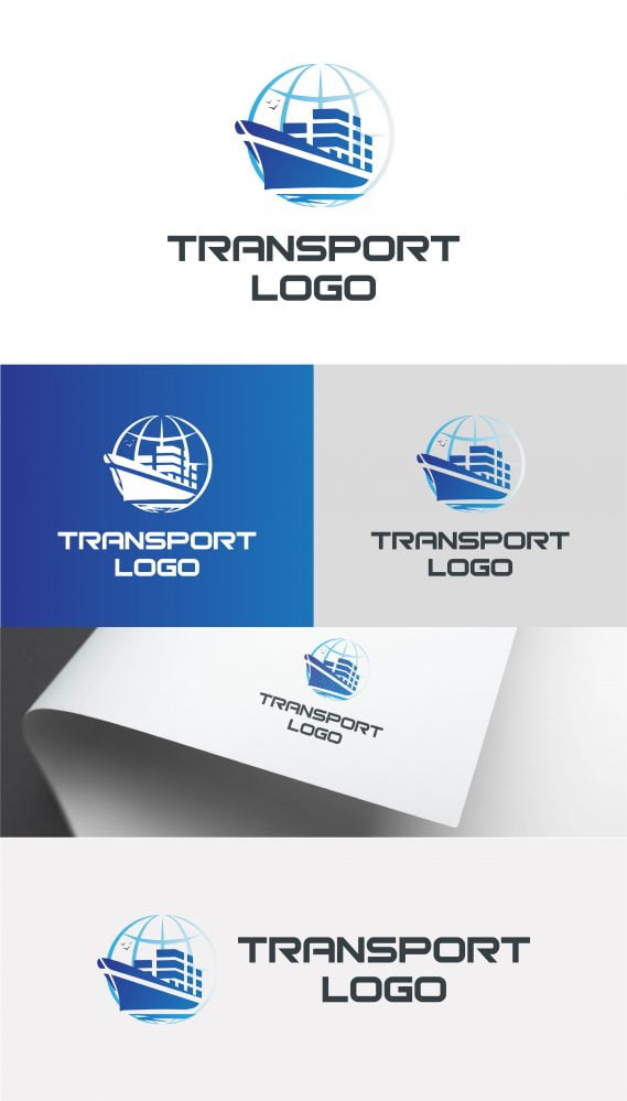فایل طراحی لوگو حمل و نقل - Transport Logo Design