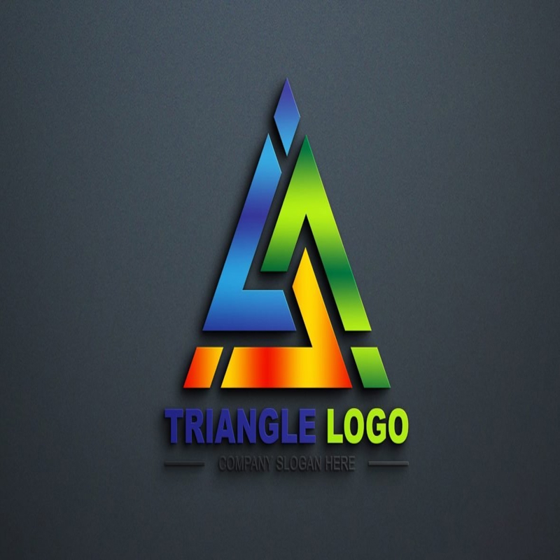 فایل الگوی لوگوی مثلث - Triangle Logo Template