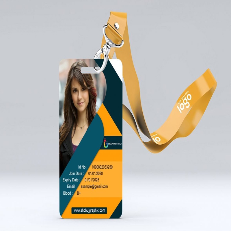 فایل قالب طراحی کارت شناسایی شرکت منحصر به فرد psd - Unique Company Id Card Design Template psd