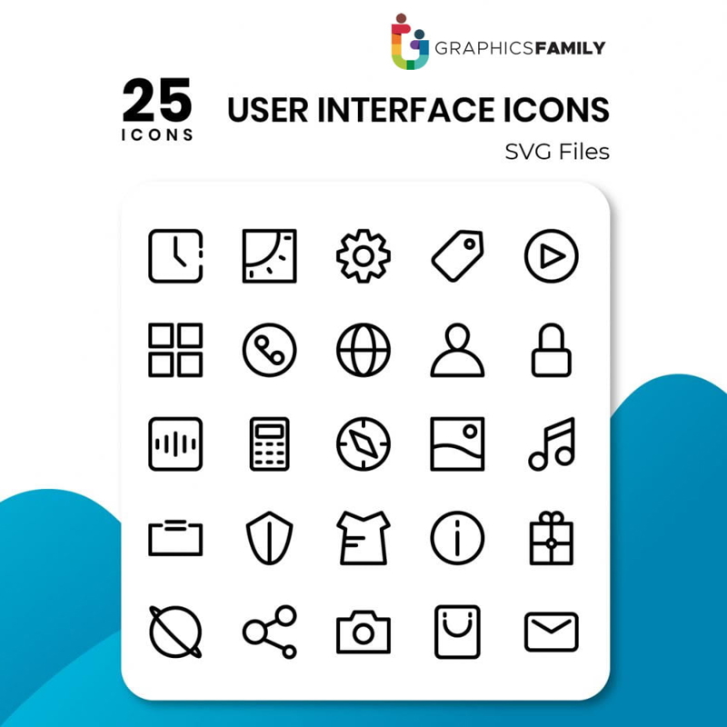 فایل آیکون‌های رابط کاربری - User Interface Icons
