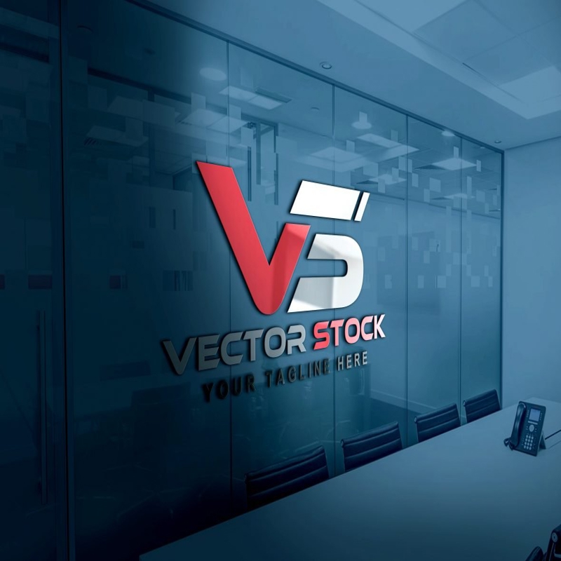 فایل طرح لایه باز لوگو وکتور (PSD) - Vector Stock Logo Design PSD